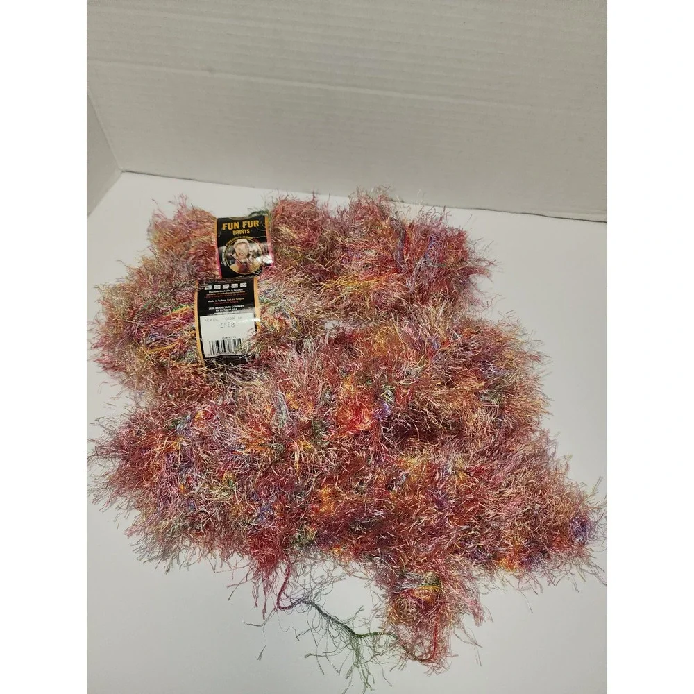 Lion Brand Fun Fur Prints Yarn Confetti‎ Lot 5888